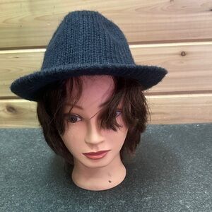 Converse One Star Dark Blue Knit Fedora Hat